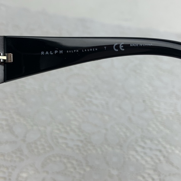 Ralph Lauren Sunglasses Dark with silver trim Designer Logo Stamped Nose Pads - Picture 9 of 16